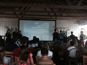 The Spring 2015 Plastics Research Group presents to the Youth Action Island Summit attendees